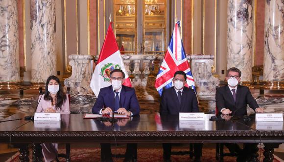 Perú suscribió acuerdo de gobierno a gobierno con Gran Bretaña para la reconstrucción.