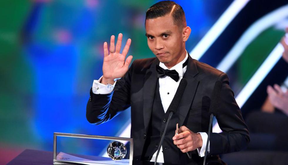 FIFA The Best: Mohd Faiz Subri se llevó el Premio Puskas a mejor gol. (AFP)