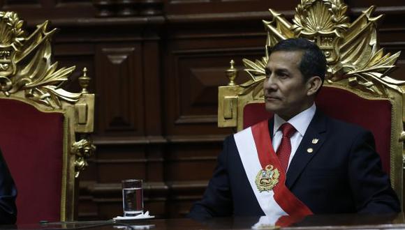 Discurso de Ollanta Humala duró casi una hora y media. (Nancy Dueñas)