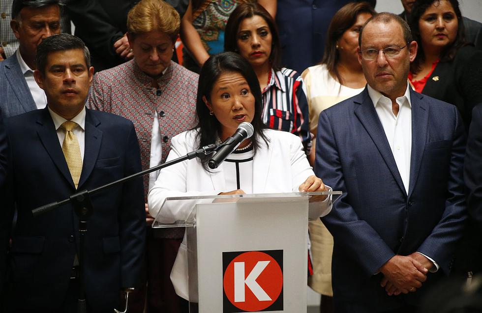 La lideresa de Fuerza Popular, Keiko Fujimori, fue detenida esta mañana en el Cercado de Lima. (Foto: USI)