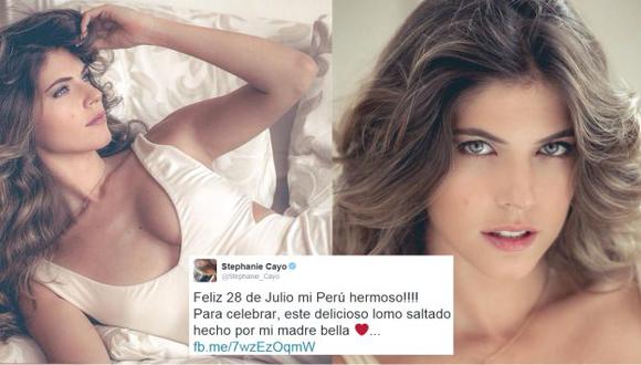 Stephanie Cayo mandó un saludo a sus seguidores peruanos por las Fiestas Patrias (Instagram / @unlunar)