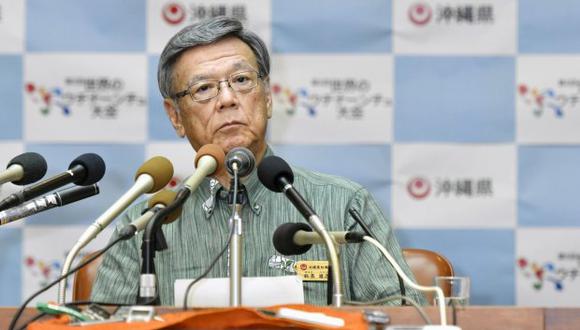 El gobernador Onaga se encontraba hospitalizado para recuperarse de una operación de cáncer de páncreas, pero falleció esta mañana. (Foto: AP)