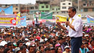 Ollanta Humala cuestionó el modelo de distribución del canon en las regiones