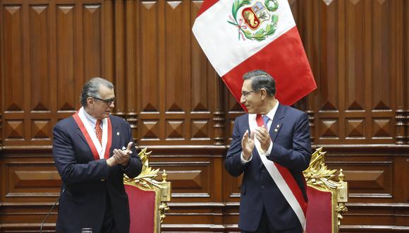 Pedro Olaechea arremetió contra Martín Vizcarra (Foto: Presidencia)