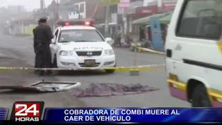 Chosica: Cobradora murió arrollada tras caer de cúster en la que trabajaba