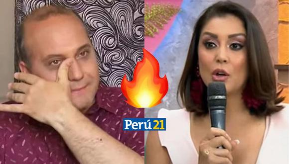 Karla Tarazona furiosa con Kurt Villavicencio. (Foto: ATV / Panamericana TV)