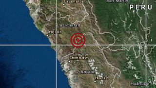 La Libertad: sismo de magnitud 3,6 se reportó en Santiago de Chuco, señala IGP