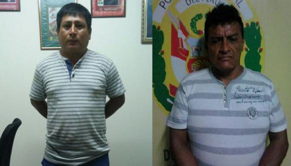 Tanto ‘Chinasho’ como ‘Cholo Hilton’ permanecen en la División de Investigación Criminal de Trujillo. (USI)