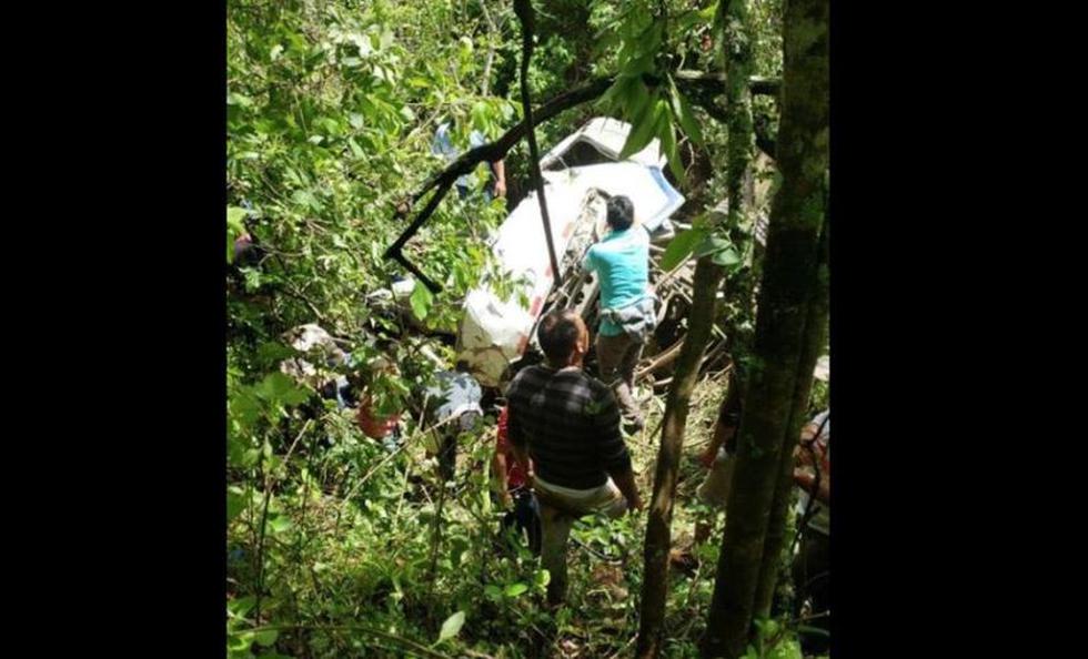 El accidente ocurrió en la vía Rodríguez de Mendoza, en la región Amazonas. (Foto: TVO Amazonas)