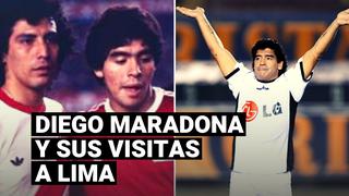 Diego Maradona y un repaso de sus visitas a Lima