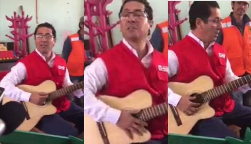 Salvador Heresi cantó con internos del Cusco