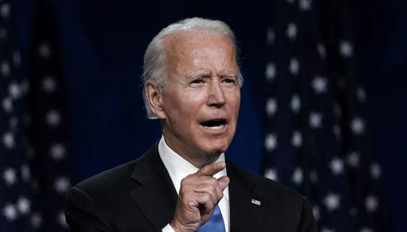 Joe Biden acusa al “débil” Donald Trump de haber “fomentado” la violencia en Estados Unidos. (Foto: Olivier DOULIERY / AFP).