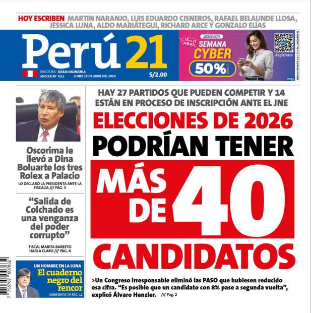 ELECCIONES DE 2026 PODRÍAN TENER MÁS DE 40 CANDIDATOS