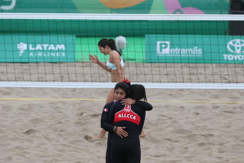 Dupla peruana de vóley playa empezó con pie derecho su participación en los Juegos Panamericanos Lima 2019. (Foto: Violeta Ayasta)