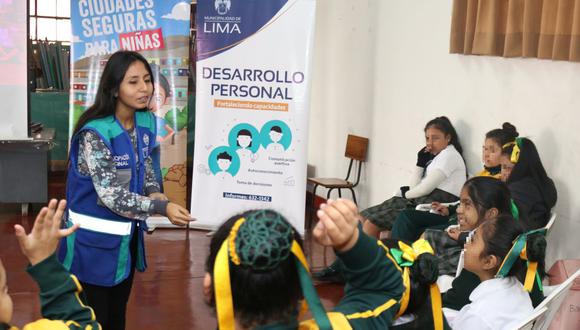 La iniciativa, denominada "Club de campeonas y campeones del cambio". comenzará a implementarse en el colegio estatal Héroes del Cenepa. (Municipalidad de Lima)