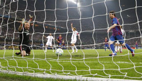 TODAVÍA NO. Barcelona pateó 17 veces al arco, pero Christian Abbiati fue una muralla. (Reuters)