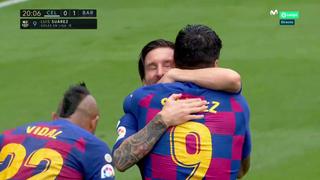 Barcelona vs. Celta: La genialidad de Lionel Messi que generó el gol de Luis Suárez [VIDEO]