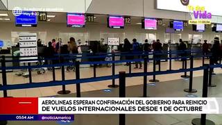 Aerolíneas esperan autorización para reinicio de vuelos internacionales