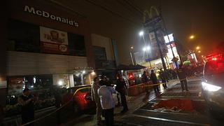 Miraflores: Asesinan a sujeto en un local de McDonald's de Av. Benavides