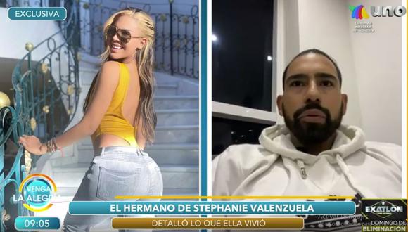 Hermano de Stephanie Valenzuela: “Ella está súper asustada por la forma en la que reaccionó él". (Foto: captura de video)