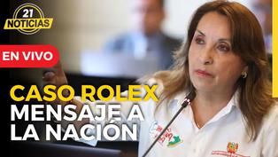 Dina Boluarte brinda Mensaje a la Nación tras allanamiento por Caso Rolex