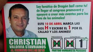 Christian Valdivia sigue como candidato al Congreso por el Partido Humanista