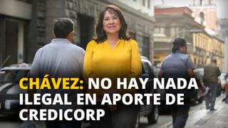 Martha Chávez: “No hay nada ilegal en aporte de Credicorp” [VIDEO]