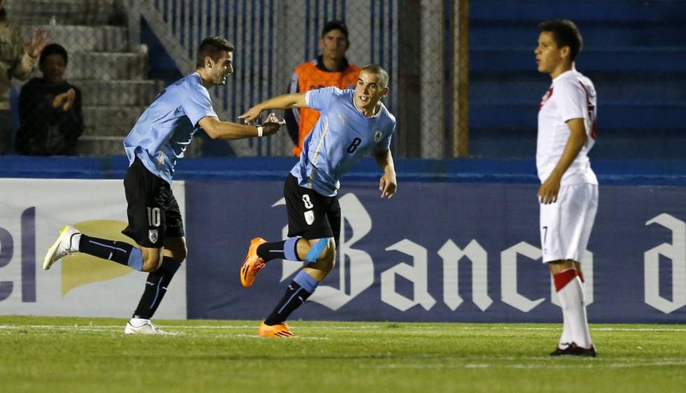 Perú perdió 3-1 ante Uruguay y complica sus chances en el Hexagonal del Sudamericano Sub 20. (Reuters)