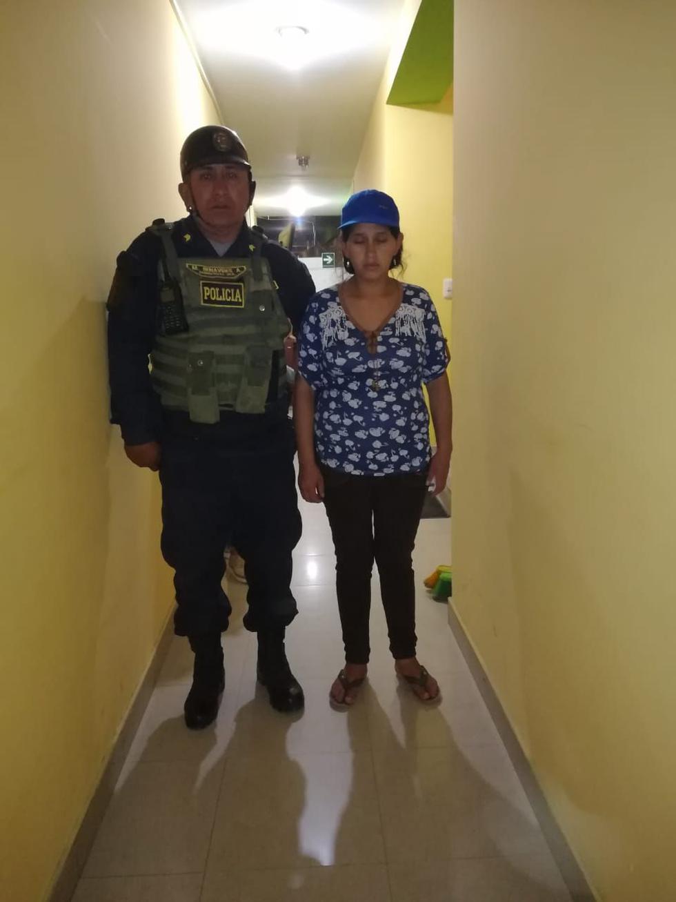 Marleny Guerrero Quinde fue detenida por la Policía.