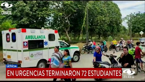 Las ambulancias trasladaron a los menores al hospital más cercano. (Foto: Captura de video)