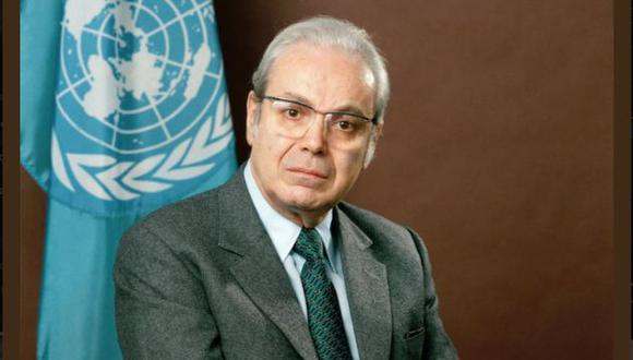 ONU agradece y felicita a Javier Pérez de Cuéllar por haber sido su ex secretario general. (@CINUlima/Twitter)