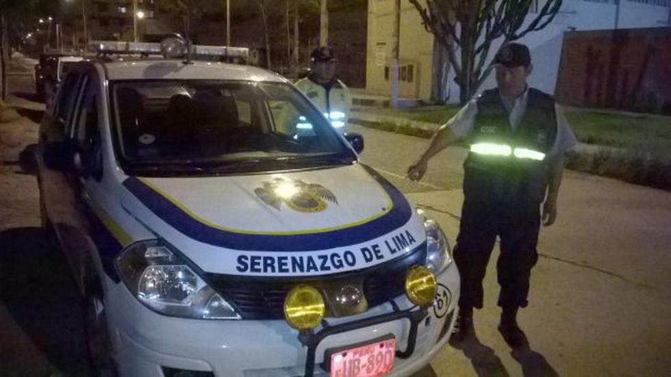 Una bala atravesó unidad del serenazgo. (Municipalidad de Lima)