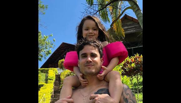 Gino Assereto y su hija Khaleesi, fruto de su relación con Jazmín Pinedo. (Instagram)