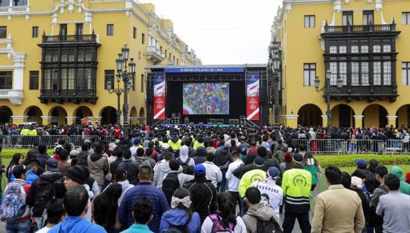 Los hinchas peruanos podrán ver a la Selección Peruana en la Plaza Mayor. (Foto: GEC)