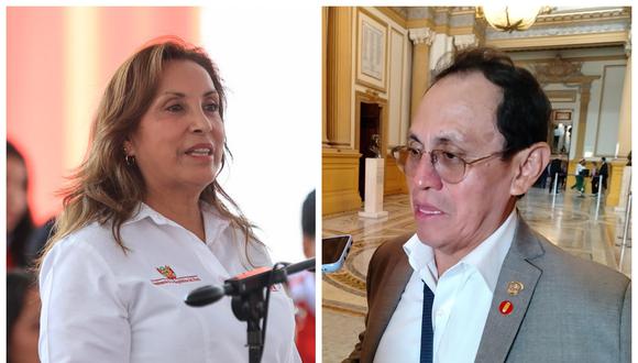 El presidente de la comisión de Fiscalización, Segundo Montalvo (derecha), quiere interrogar a la jefa de Estado el próximo miércoles 15. (Fotos: Perú21/Presidencia)