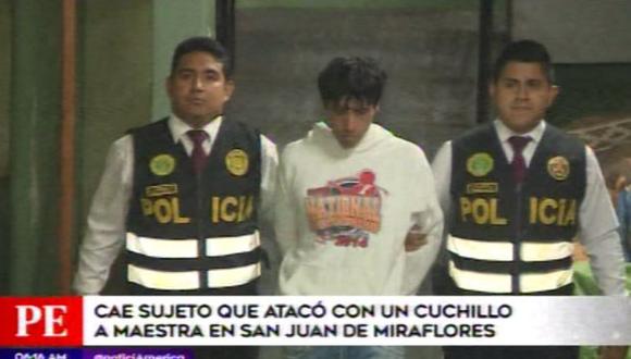 El sujeto y su cómplice fueron detenidos. (Foto: Captura/América Noticias)