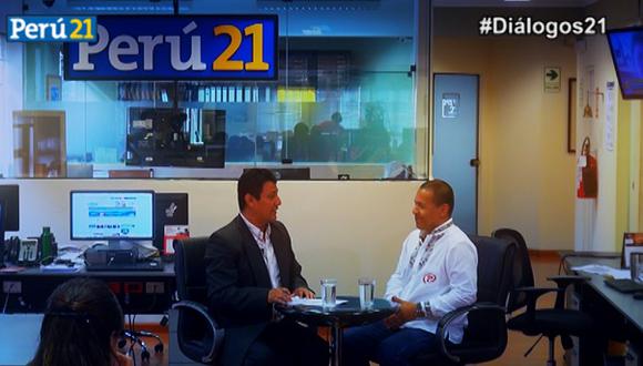 Diálogos21: Miguel Hilario fue entrevistado en la redacción de Perú21. (Perú21)