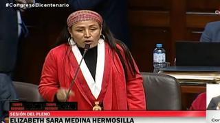Congresista Elizabeth Medina se mostró a favor del cierre del Congreso en un discurso confuso y cantinflesco | VIDEO 