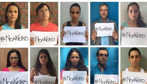 Actores de 'Al fondo hay sitio' manifestaron su rechazo a candidata de Fuerza Popular Keiko Fujimori. (Twitter)