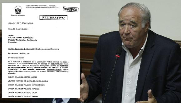 Infiltrados. García Belaunde denuncia que organización de Orellana llega hasta la Policía. (Nancy Dueñas)