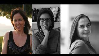 Marcela Robles, Alina Gadea y Lichi Garland en conversatorio en la Feria del Libro Ricardo Palma
