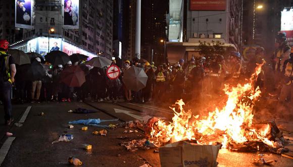 Las manifestaciones comenzaron el pasado mes de marzo como oposición a una polémica propuesta de ley de extradición. (Foto referencial: AFP)