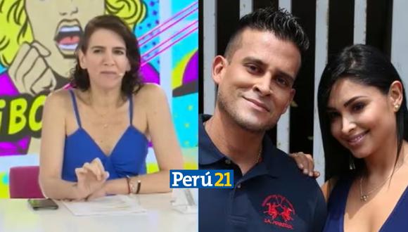 Gigi Mitre arremete contra Christian Domínguez y Pamela Franco. (Foto: Composición Perú21)