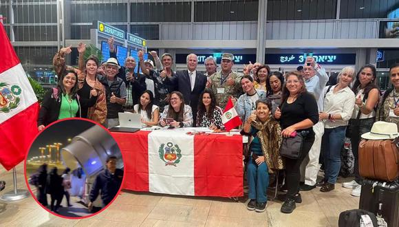 Peruanos rescatados en Israel