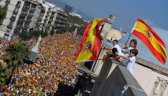 España marcha contra la independencia de Cataluña.