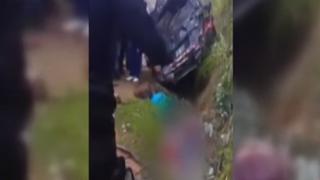 Cinco muertos y 14 heridos dejó caída de combi a un abismo en Cajamarca [VIDEO]