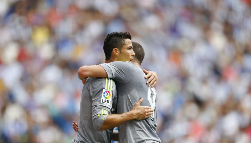 Cristiano Ronaldo fue la estrella de la tarde al anotar cinco goles. (AP)