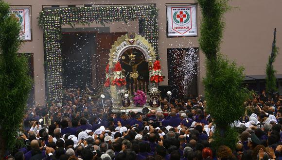 ¿Cuándo y dónde es la última procesión del Señor de los Milagros 2023? (Foto: Andina)