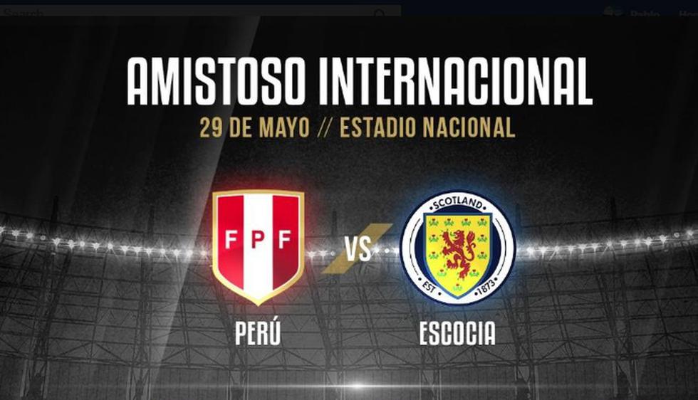 Amistoso Internacional se jugará el 29 de mayo en el Estadio Nacional.