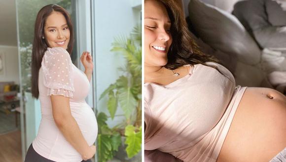Karen Schwarz revela el rostro de su hija Cayetana en la semana 37 de su embarazo. (Foto: Instagram)
